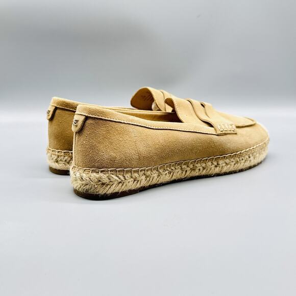 Sam Edelman Shoes Womens 6.5 Brown Suede Kai Espadrille Penny Loafer Slip On - Picture 7 of 10